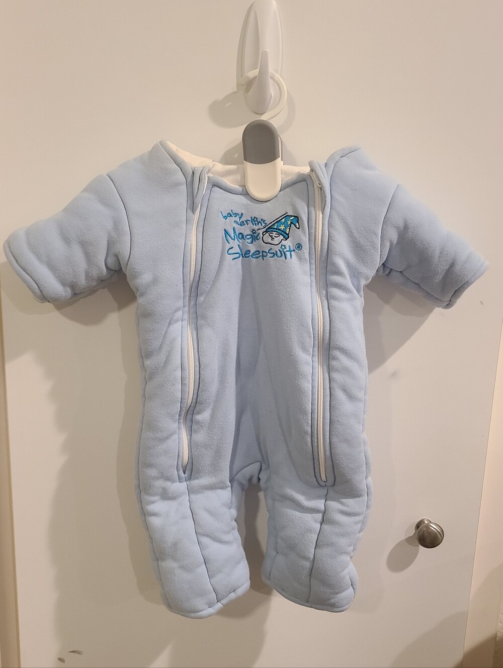 Bundle of two Merlin Magic Sleepsuit 3-6 months (pink and blue)